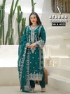 Zehnaseeb By Afsana Organza Embroidery Readymade Suit Exporters In India